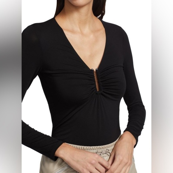 Jonathan Simkhai Madeline Hardware Top Black - Picture 10 of 15